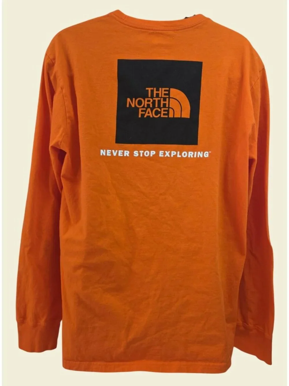 The North Face Mens Orange Long Sleeve T-Shirt XL
